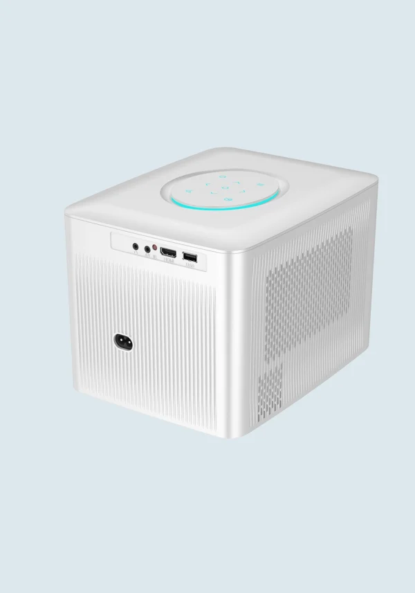 V6D 1080P LCD Projector | 4.45" | 720 ANSI Lumens | Throw Ratio 1.04:1 | Linux/Android